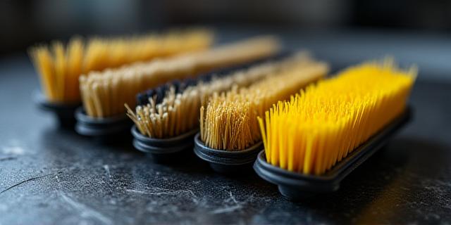 Professional grade floor scrubbers and brooms